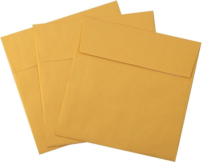LUXPaper Square Invitation Envelopes | Peel & Press | 5 3/4" x 5 3/4" | Gold - Image 7