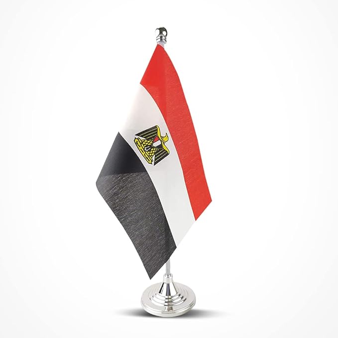 Egypt Flag Egyptian Flags, Small Mini Egyptian Desk Flag, Used by Mflagperft
