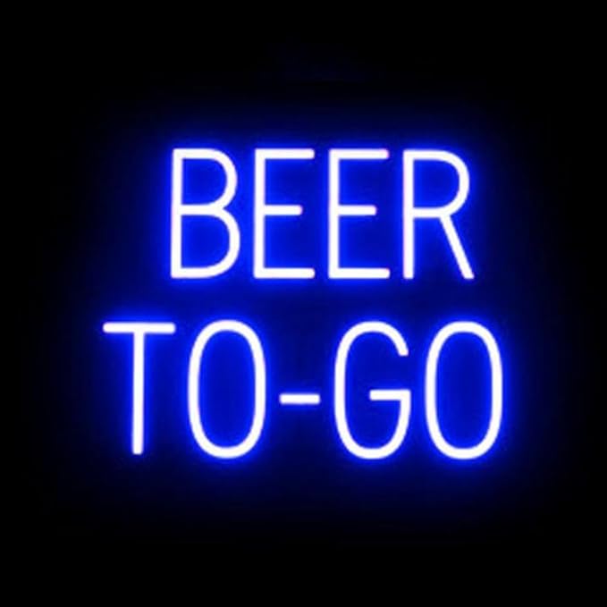 SpellBrite BEER TO-GO Sign | Beer-Related Sign by SpellBrite