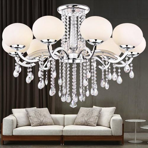 Fushing 10Pcs 1ft Teardrop Crystal Strands, Hanging Beads Chain Garland - Image 4
