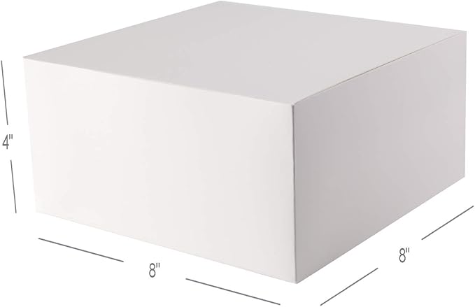 GEFTOL Gift Box 10 Pack 8 x 8 x 4 inches Fold Box Paper Gift Box Bridesmaids - Image 4
