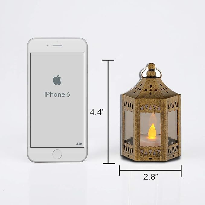 zkee Mini Star Lanterns with Flickering LED, Battery Included, Decorative - Image 3