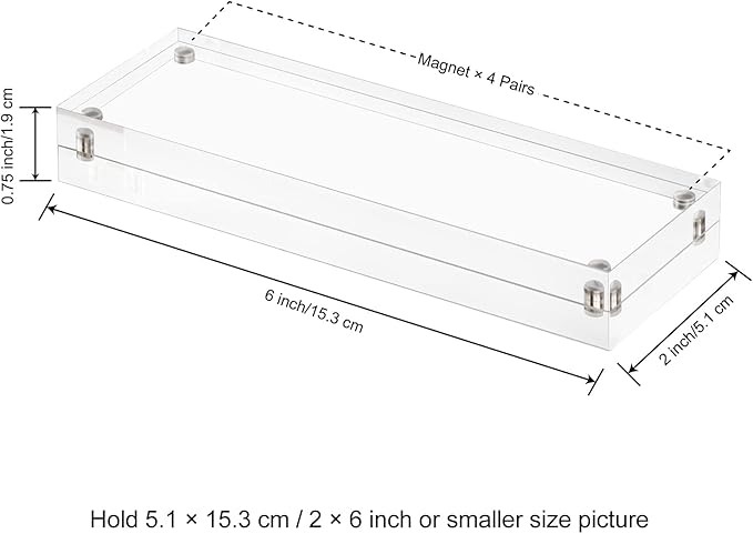 Boxalls 2x6 Inches Acrylic Picture Frames - Image 3