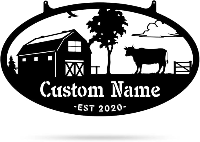 RealSteel Personalized Farm Sign by RealSteel