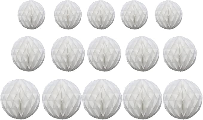 15pcs Honeycomb Ball Decorations by Yangeey
