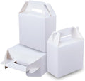 XAGLVV 24pcs White Gable Party Favor Boxes, 7 x 3.5 x 6.6 Inches, Kid Party by XAGLVV