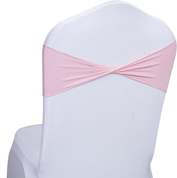 MDS Pack of 250 Spandex Chair Sashes Bows Elastic Stretch Dining Chair Bands by MDS