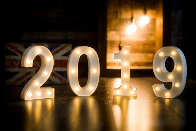 MUMUXI Marquee Light Up Letters | Large Light Up Numbers | Battery Powered and - Image 3