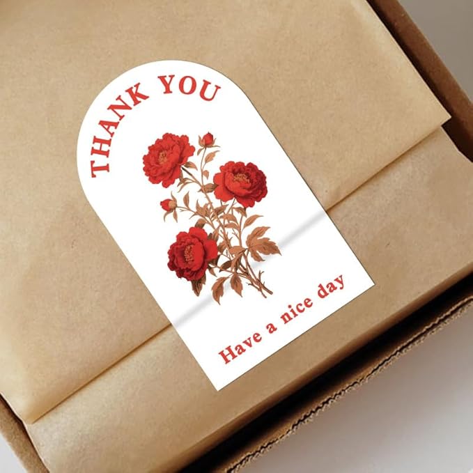 300Pcs Large Thank You Stickers, Outer Packaging Sealing Labels, and Gift Box - Image 6