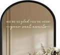 Wedding Sign Decal, Seating Chart Decor, Welcome Vinyl Wedding Mirror Decal by ZEARPT
