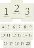 Andaz Press Table Numbers 1-20 on Perforated Paper, 4x6-inch Single Sided Sign by AndazPress