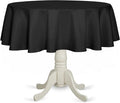Fitable Black Round Tablecloth 70 inch, Stain and Wrinkle Resistant Washable by Fitable