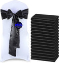 MDS Pack of 75 PCS Satin Chair Sashes Charmeuse Sateen Dining Chair Bows Ribbon by MDS