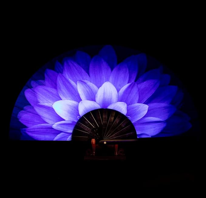 Amajiji Rave Folding Hand Fan Popping Fans by Amajiji