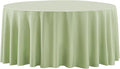 Round Tablecloth 132 Inch 2 Pack Sage Green Tablecloths Washable Decorative by AOCOZHomeLifeMuseum