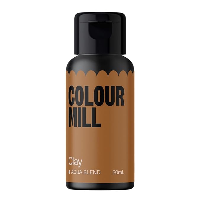 Colour Mill Aqua Blend Water-Based Food Coloring, 20 Milliliters Clay by ColourMill