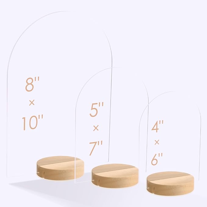 UNIQOOO 10 Pack 3" Round Birch Wood Stands - Image 4