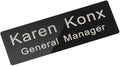 Custom Engraved Name Tag Badge for Business Personalized Identification by Icomecn