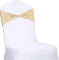 VDS Pack of 50 PCS | Champagne | Spandex Chair Sashes Bows Without Buckle | by VDS