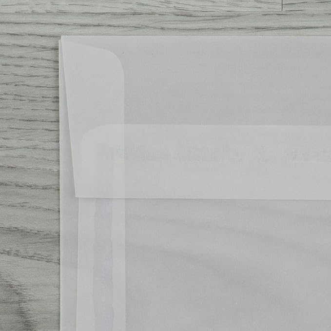 LUXPaper Square Invitation Envelopes | Peel & Press | 5" x 5" | Clear - Image 5