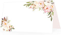 Hadley Designs 25 Pink Peony Floral Tent Table Place Card by HadleyDesigns