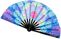 Kandies World UV Reactive Custom Festival Folding Hand Fan by KandiesWorld
