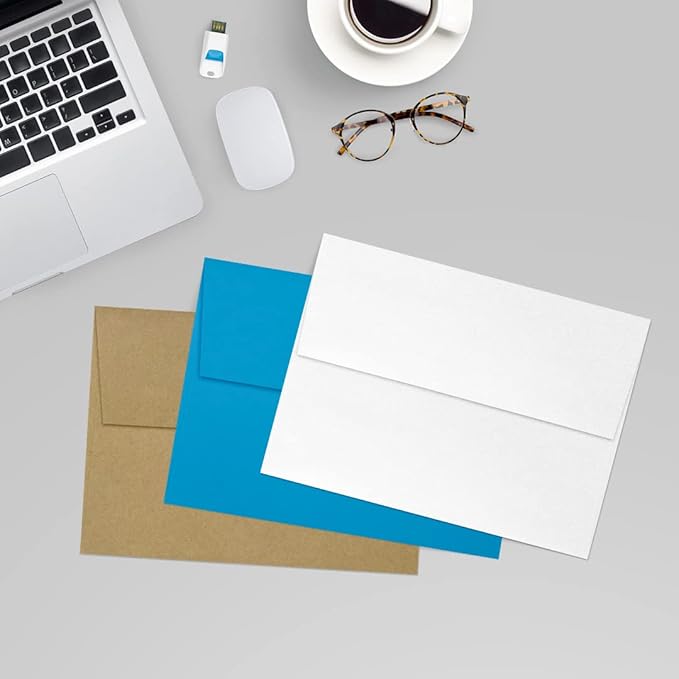 LUXPaper A7 Invitation Envelopes | Peel & Press | 5 1/4" x 7 1/4" | Crystal - Image 9