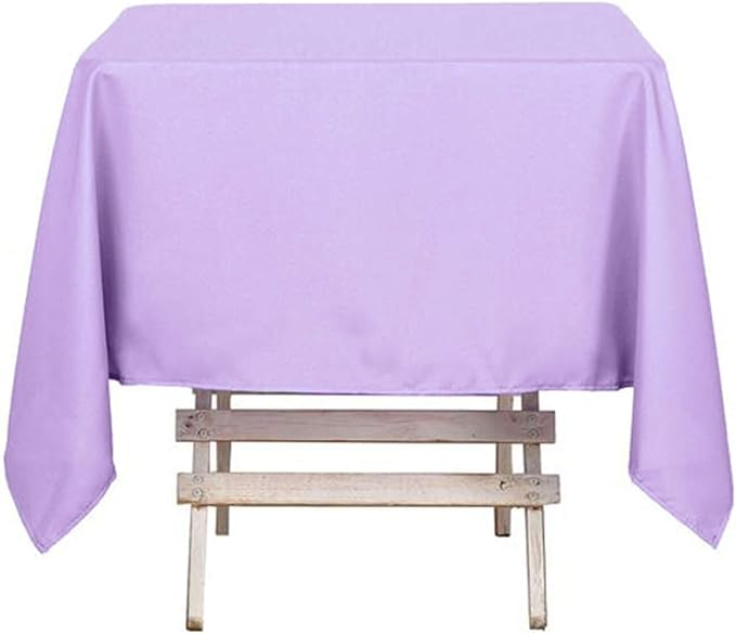 Efavormart 54x54 Lavender Wholesale Linens Seamless Polyester Square Tablecloth - Image 6
