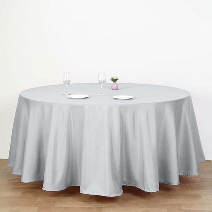 Efavormart Round Tablecloth, 120 Inch Stain & Wrinkle Resistant Washable Table - Image 2