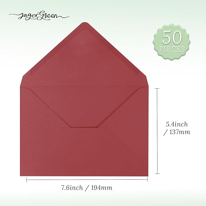 50 Pack 5x7 Envelopes Letter Size, Envelope 5.4x7.6 - Image 6