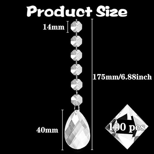 100 Pack Hanging Crystals - Image 2