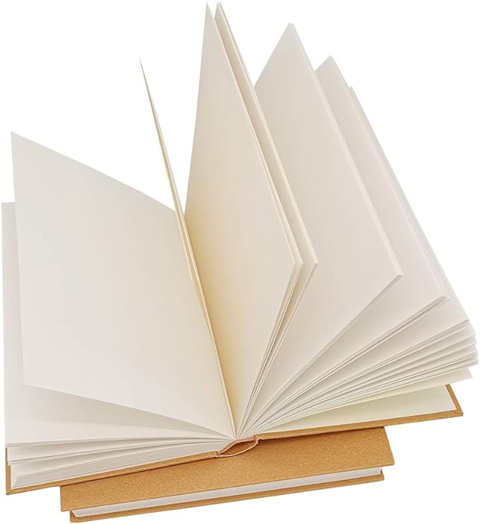 5.5x8.25 Sketch Book, 360 Sheets, Hardcover Bound Sketch Notebook, 120 Sheets - Image 2