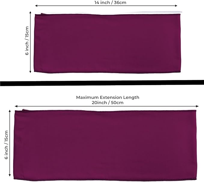 MDS Pack of 25 Spandex Chair Sashes Bows Elastic Stretch Dining Chair Bands - Image 5