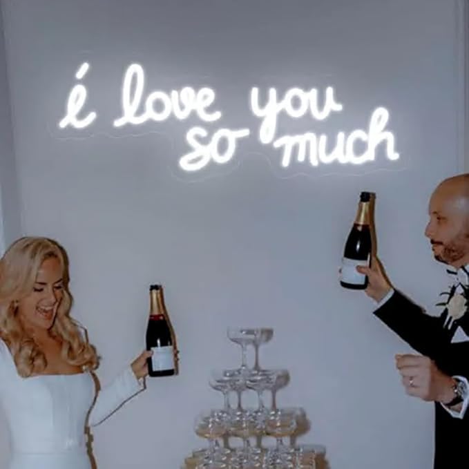 I love you so much Neon Sign, Wedding Backdrop Led Sign, Wedding Reception - Image 2