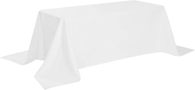 Rectangle Tablecloth 90x132 inch Washable Polyester Fabric Table Cloth - Image 2