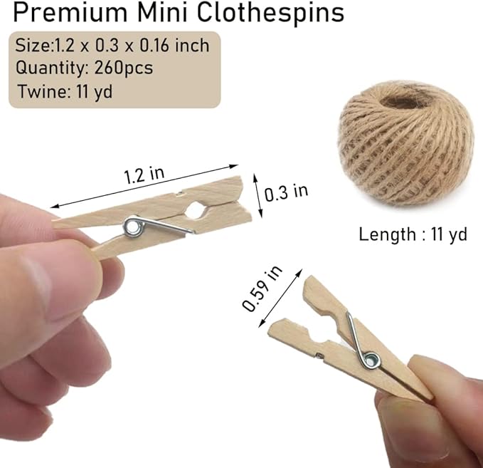 Mini Clothes Pins, Clothespins, Clothes Pins - Image 4