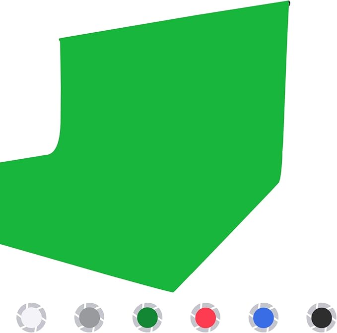 ISSUNTEX 5X7 ft Background Muslin Backdrop, Photo Studio, Collapsible High - Image 8