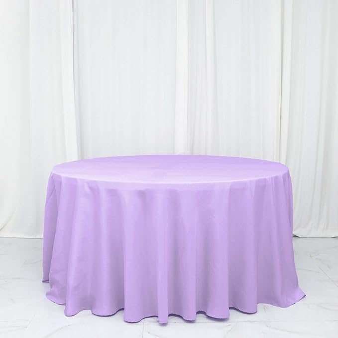Efavormart Round Tablecloth, 132 Inch Stain & Wrinkle Resistant Washable Table - Image 2