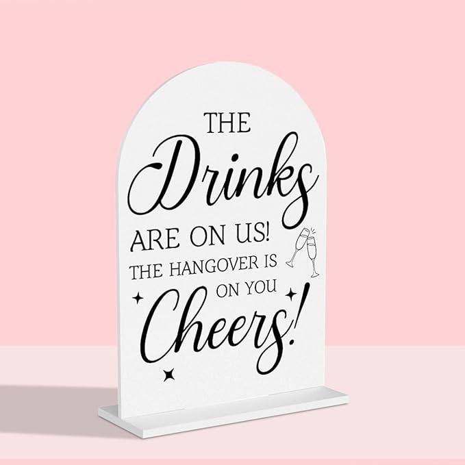 Wedding Decorations for Reception Ceremony, Wedding White Acrylic Table Sign by Unknown