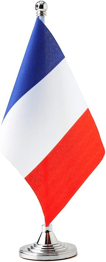 France Flag French Flags, Small Mini French Desk Flag, Used by Mflagperft