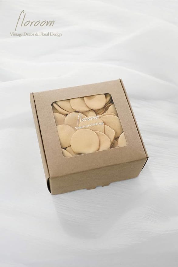 Floroom 300pcs Rose Petals Gold Faux Silk Flower Petals - Image 7