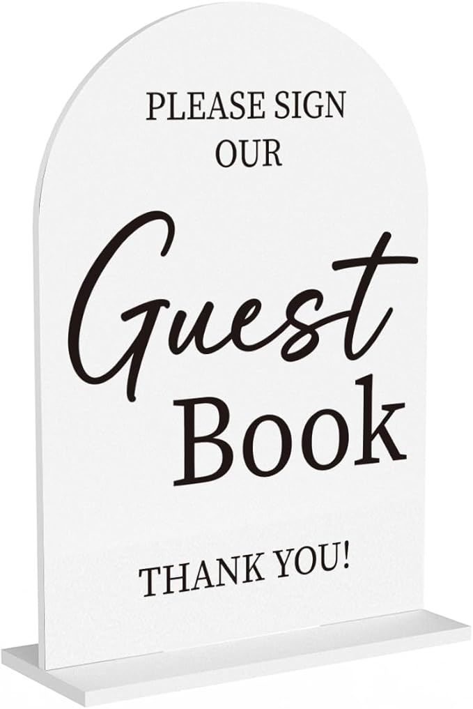 Wedding Guest Book Sign, Photo Guest Book Sign Desk Decor, Wedding Engagement by Unknown