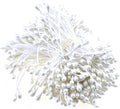 HAHIYO 700Pcs 3mm White Pearl Double Heads Flower Stamen Pistil Hand-Made by HAHIYO