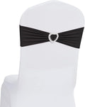 Howhic Pack of 30 Spandex Chair Sashes Bows Stretch Chair Cover Band by Howhic