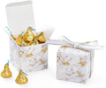 AWELL Small Marble White Gift Candy Box Bulk 2x2x2 inches by AWELL