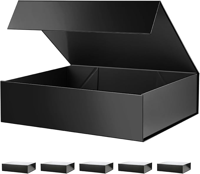 PACKHOME 6 Large Gift Boxes 13.5x10x3.5 Inches, Sturdy Shirt Boxes by PACKHOME