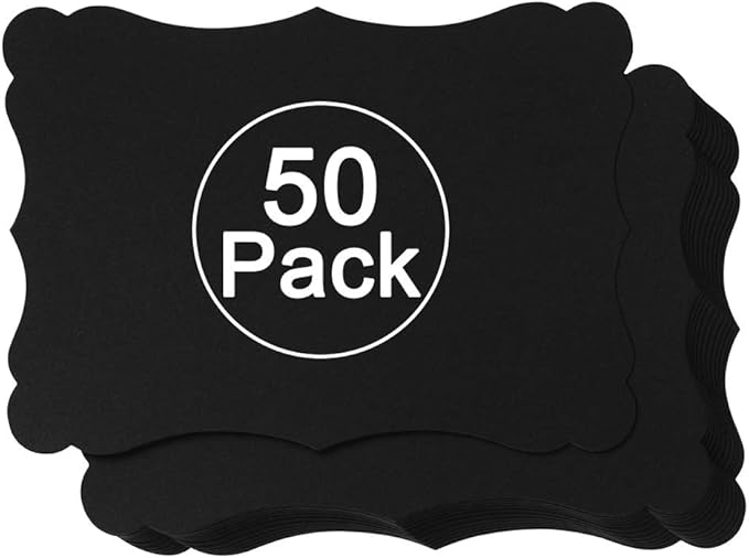 50 Pack Blank Kraft Cards Cardstock Thick Paper Brown Greeting Cards by Homtable