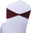 MDS Pack of 200 Spandex Chair Sashes Bows Elastic Stretch Dining Chair Bands by MDS