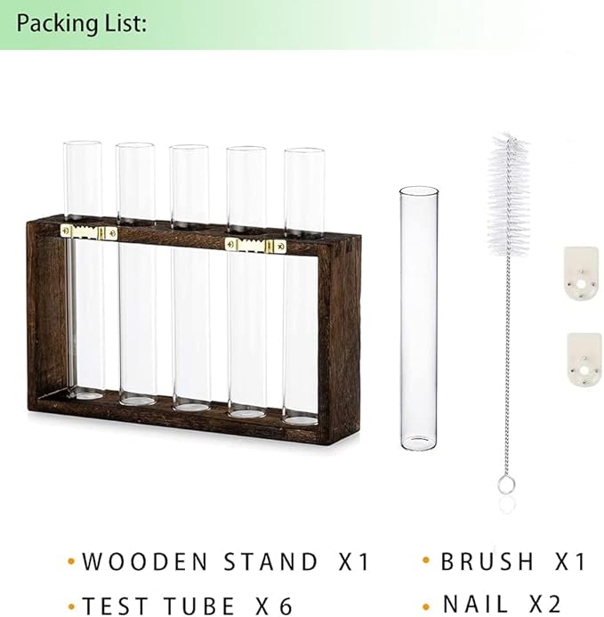 Ivolador Plant Propagation Station Terrariumin Wall Test Tube Vases Bud - Image 8