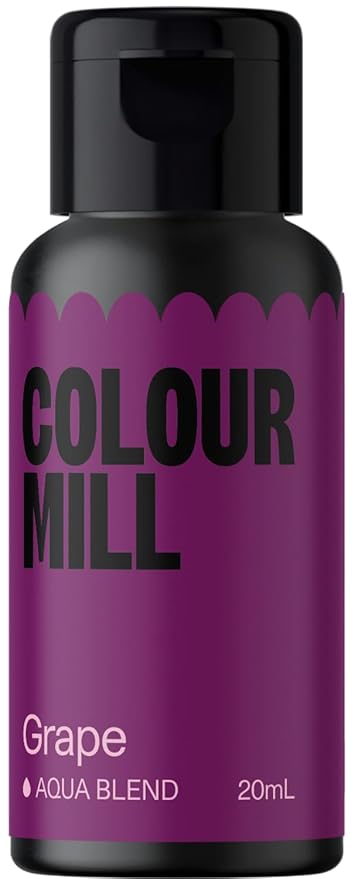 Colour Mill Aqua Blend Water-Based Food Coloring, 20 Milliliters Grape by ColourMill